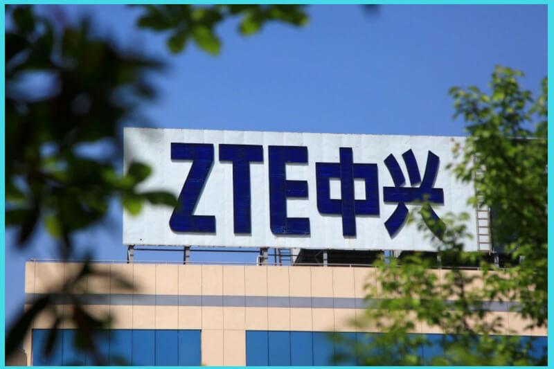 ZTE building signage